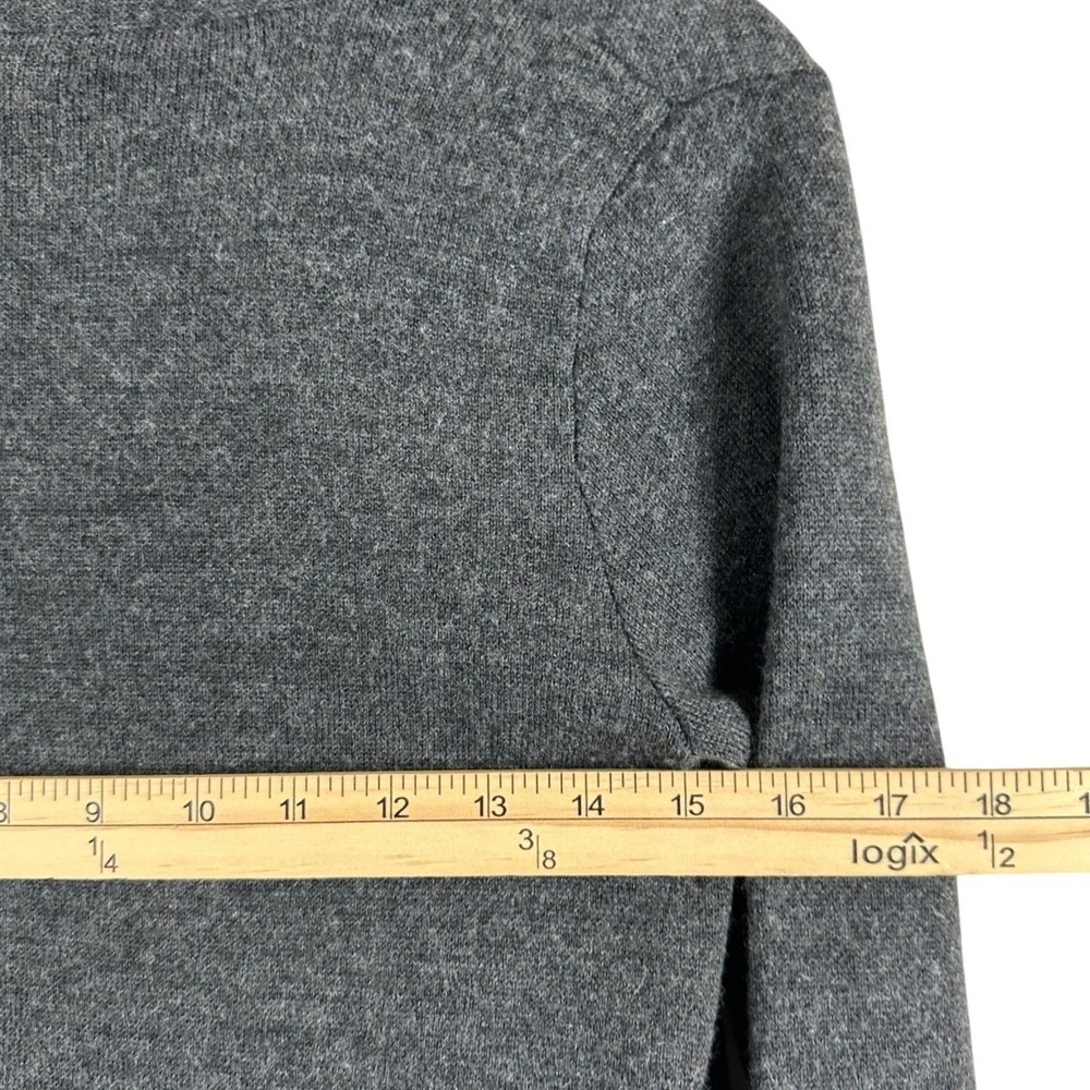 Adrienne Vittadini Merino Wool Blend Open Front Cardigan Gray Black Size S NWOT - Picture 5 of 7